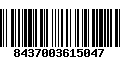 Código de Barras 8437003615047