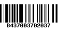 Código de Barras 8437003702037