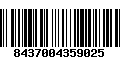 Código de Barras 8437004359025