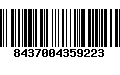 Código de Barras 8437004359223