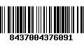 Código de Barras 8437004376091