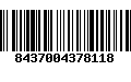 Código de Barras 8437004378118