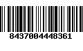 Código de Barras 8437004448361