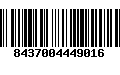 Código de Barras 8437004449016