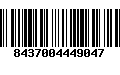 Código de Barras 8437004449047