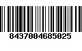 Código de Barras 8437004685025