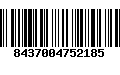 Código de Barras 8437004752185