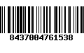 Código de Barras 8437004761538