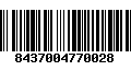 Código de Barras 8437004770028