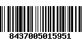 Código de Barras 8437005015951