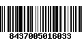 Código de Barras 8437005016033