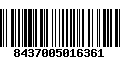 Código de Barras 8437005016361