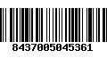 Código de Barras 8437005045361