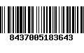 Código de Barras 8437005183643