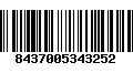 Código de Barras 8437005343252