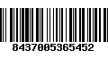 Código de Barras 8437005365452