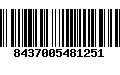 Código de Barras 8437005481251