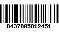 Código de Barras 8437005812451