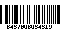 Código de Barras 8437006034319