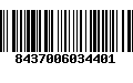 Código de Barras 8437006034401