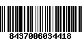 Código de Barras 8437006034418