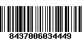 Código de Barras 8437006034449