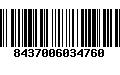 Código de Barras 8437006034760