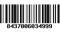 Código de Barras 8437006034999