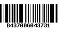 Código de Barras 8437006043731
