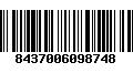 Código de Barras 8437006098748