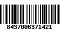 Código de Barras 8437006371421