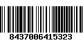 Código de Barras 8437006415323