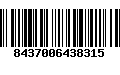 Código de Barras 8437006438315