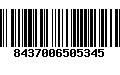 Código de Barras 8437006505345