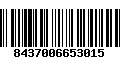 Código de Barras 8437006653015