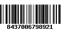 Código de Barras 8437006798921