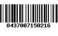 Código de Barras 8437007150216