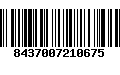 Código de Barras 8437007210675