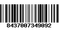 Código de Barras 8437007349092