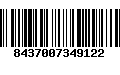 Código de Barras 8437007349122