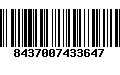 Código de Barras 8437007433647