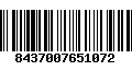 Código de Barras 8437007651072