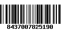 Código de Barras 8437007825190