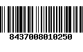 Código de Barras 8437008010250