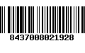 Código de Barras 8437008021928