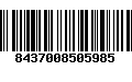 Código de Barras 8437008505985