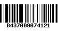 Código de Barras 8437009074121