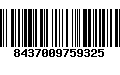 Código de Barras 8437009759325