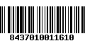 Código de Barras 8437010011610