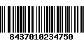 Código de Barras 8437010234750